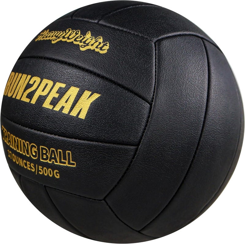 RUN2PEAK Heavy Weight Volleyball Ball Official Size 5 Setter Training Volleyballs PU Practice Volley Balls for Indoor Rebounder Equipment Setters Weighted Volleyball Setting Trainer - Image 2